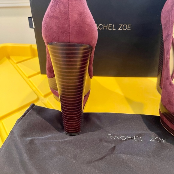 Rachel Zoe Eva Kidsuede Platforms SZ 8.5 - Picture 3 of 5